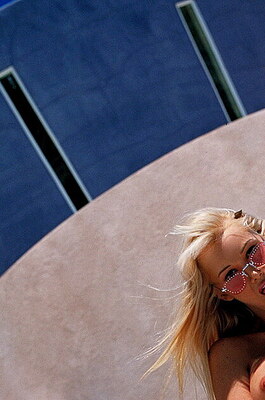 Smoking girl in pink 09