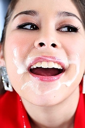 Mika Gets Cum Facial